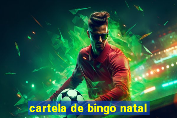 cartela de bingo natal